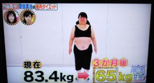 斎藤こず恵　3ヶ月のダイエット後