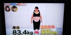 斎藤こず恵　3ヶ月のダイエット後